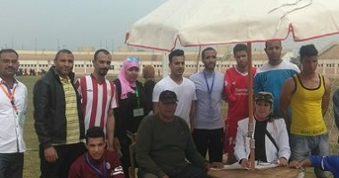 صور .. جامعة حلوان تفوز ببطولة ألعاب القوى بأسبوع متحدى الإعاقة
