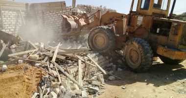 حملة لإزالة التعديات على أراضى أملاك الدولة بمدينة برج العرب