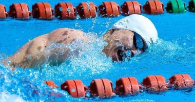 أحمد أسامة الجندى يتصدر منافسات السباحة بكأس العالم للخماسى الحديث