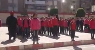 فيديو.. طلاب مدرسة ابتدائية فى بور فؤاد يرددون نشيد الصاعقة "قالوا إيه"