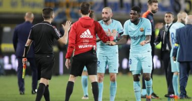 أخبار برشلونة اليوم عن الاستياء من قرارات الحكم أمام لاس بالماس