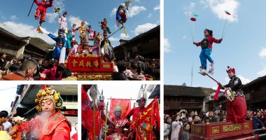 احتفالات مجنونة فى ختام كرنفال رأس السنة الصينية الجديدة بكمبوديا