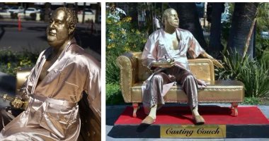 تمثال للمنتج هارفى وينشتاين يؤرخ لفضائحه وتحرشه الجنسى بنجمات هوليوود    