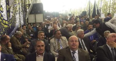 صور.. مؤتمر جماهيرى حاشد لدعم الرئيس السيسى لفترة رئاسة ثانية بالخانكة