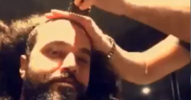  عبد الفتاح الجرينى يفاجئ جمهوره بحلق شعره عبر إنستجرام