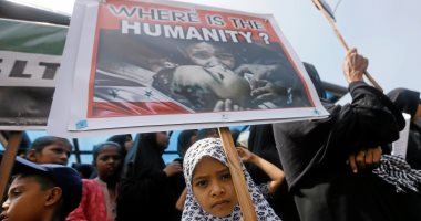 صور.. مظاهرة بسريلانكا تطالب بوقف قصف المدنيين فى سوريا