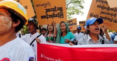 صور.. احتجاجات فى ميانمار ضد تعديل القانون المختص بالتظاهر