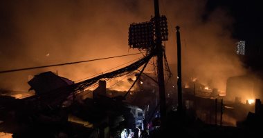 صور.. حريق هائل يلتهم 150 منزلا ويشرد أكثر من 400 أسرة فى الفلبين