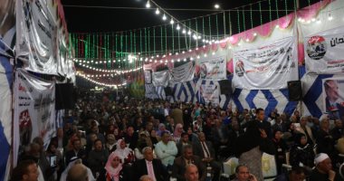 صور .. مؤتمر شعبى حاشد لدعم الرئيس السيسي بالسويس