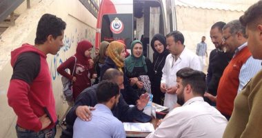 جامعة السادات تطلق أسبوع التبرع بالدم لدعم العملية سيناء 2018
