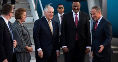 صور.. وزير الخارجية الأمريكى يصل إلى إثيوبيا فى بداية جولة إفريقية