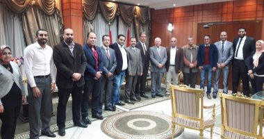 محافظ بورسعيد يجتمع بمجلس نقابة المهندسين الجديد
