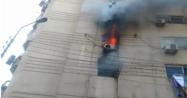 صور.. حريق شب فى شقة سكنية بمصر الجديدة دون خسائر فى الأرواح