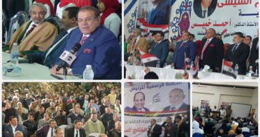 مؤتمرات حاشدة بالقاهرة والمحافظات لدعم الرئيس السيسى فى الانتخابات
