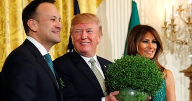صور.. ترامب وزوجته يستقبلان رئيس وزراء أيرلندا داخل البيت الأبيض
