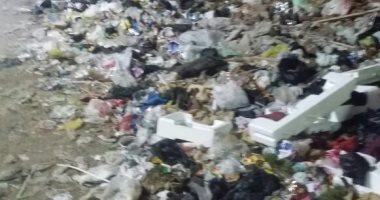 شكوى من انتشار القمامة بجوار محطة مترو عزبة النخل