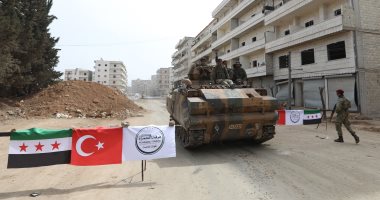 صور.. العدوان التركى يرفع علم أنقرة على عفرين السورية بعد السيطرة الكاملة