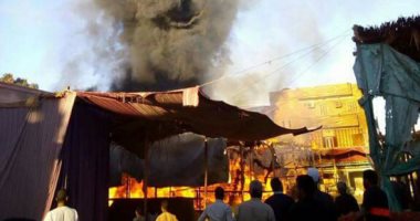 اندلاع حريق بسوق خضروات بمركز إدفو والحماية المدنية تدفع بـ3 سيارات إطفاء 