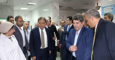 صور.. وزير الصحة يتفقد مستشفى طابا بعد تجديدها بتكلفة 22مليون جنيه