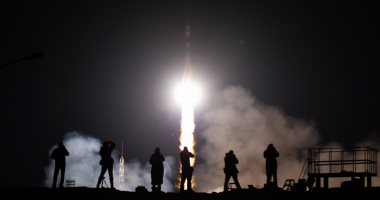 رمز العملية العسكرية الروسية فى أوكرانيا يصعد إلى الفضاء على صاروخ "سويوز"