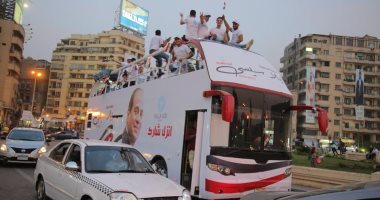 صور.. مسيرة لحملة "يلا سيسى" تحث المواطنين على المشاركة فى انتخابات الرئاسة