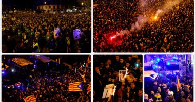 اشتباكات عنيفة بين الشرطة الإسبانية ومحتجين فى برشلونة