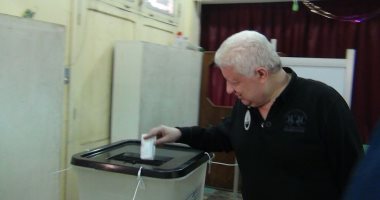 صور.. مرتضى منصور يدلى بصوته فى الانتخابات الرئاسية