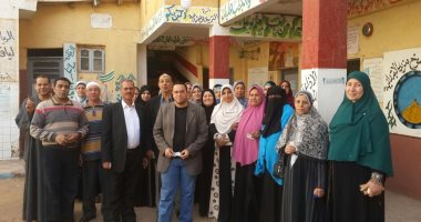 صور.. أهالى قرى السنطة يحتشون للمشاركة فى الانتخابات الرئاسية