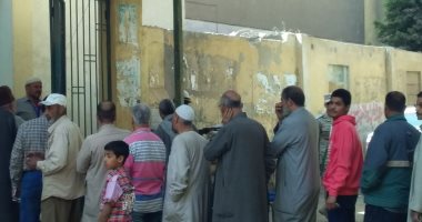 أهالى المرج يحتشدون أمام اللجان الانتخابية للتصويت فى انتخابات الرئاسة