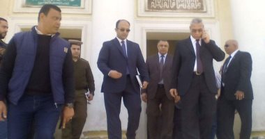 صور  .. مدير أمن المنيا يتفقد اللجان الانتخابية بالمحافظة 