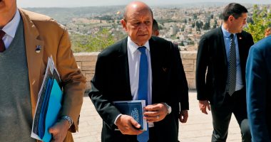 صور.. وزير الخارجية الفرنسى يتفقد موقع جبل Scopus بالقدس خلال زيارته إسرائيل