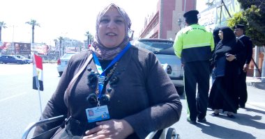 فيديو وصور.. بطلة رفع الأثقال ببورسعيد: إعاقتى لم تمنعنى من الإدلاء بصوتى