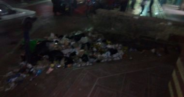 قارئ يشكو من انتشار القمامة أمام محطة مترو عزبة النخل