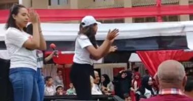 فيديو.. احتفالات الناخبين أمام اللجان الانتخابية بمدينة نصر