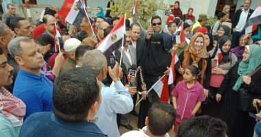 صور.. مسيرة حاشدة بالباجور من أجل حث المواطنين على المشاركة فى الانتخابات