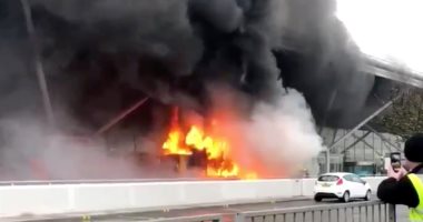 السيطرة على حريق داخل مصنع فى حلوان دون إصابات