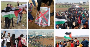 فلسطين تنتفض.. مظاهرات عارمة بقطاع غزة فى الذكرى الـ 42 لـ"يوم الأرض"