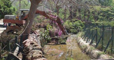 صور.. "الزراعة": بدء تطهير  بحيرات فرس النهر بحديقة الحيوان قبل شم النسيم