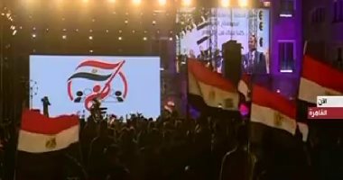 المصريون يحتفلون بفوز السيسى بفترة رئاسية ثانية.. فيديو