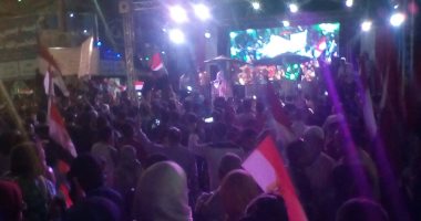 أهالى المنيا ينظمون احتفالا بفوز الرئيس السيسى فى الانتخابات الرئاسية