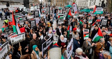 صور.. مظاهرات حاشدة فى لندن احتجاجا على جرائم الاحتلال بحق الفلسطينيين