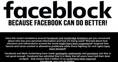 "Faceblock" حملة لمقاطعة فيس بوك لمدة 24 ساعة يوم 11 إبريل