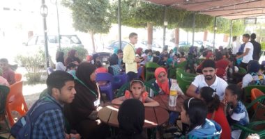 صور.. جامعة الأزهر فرع أسيوط تحتفل بـ 106 طفلا فى يوم اليتيم