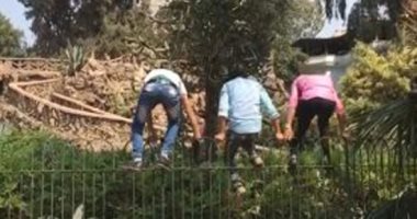 فيديو.. رغم خطورتها.. شباب يتسلق سُوَر جبلاية المغارة الملكية بحديقة الحيوان