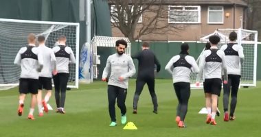 فيديو.. محمد صلاح يشارك بالتدريب الأخير قبل لقاء مانشستر سيتى بدورى الأبطال