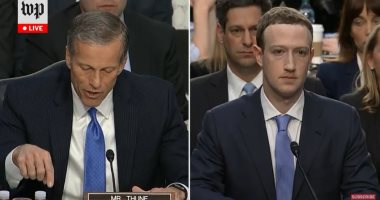 مارك زوكربيرج يعتذر عن تقصير "فيس بوك" أمام أعضاء الكونجرس 