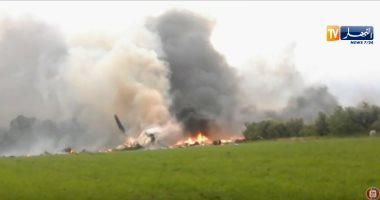 وسائل إعلام جزائرية تنشر فيديوجديد  لكارثة سقوط الطائرة العسكرية