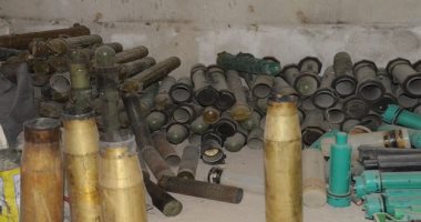 صور.. الجيش السورى يعثر على متفجرات ومستودعات صواريخ وقذائق هاون فى بلدة زملكا