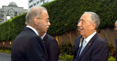 صور.. رئيس الوزراء يستقبل الرئيس البرتغالى لبحث علاقات البلدين