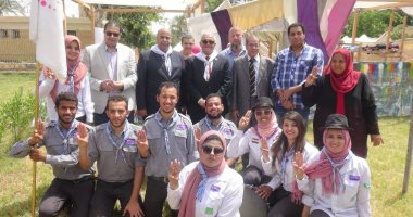 صور.. افتتاح المهرجان الكشفى والإرشادى الأول لجوالى جامعة المنيا